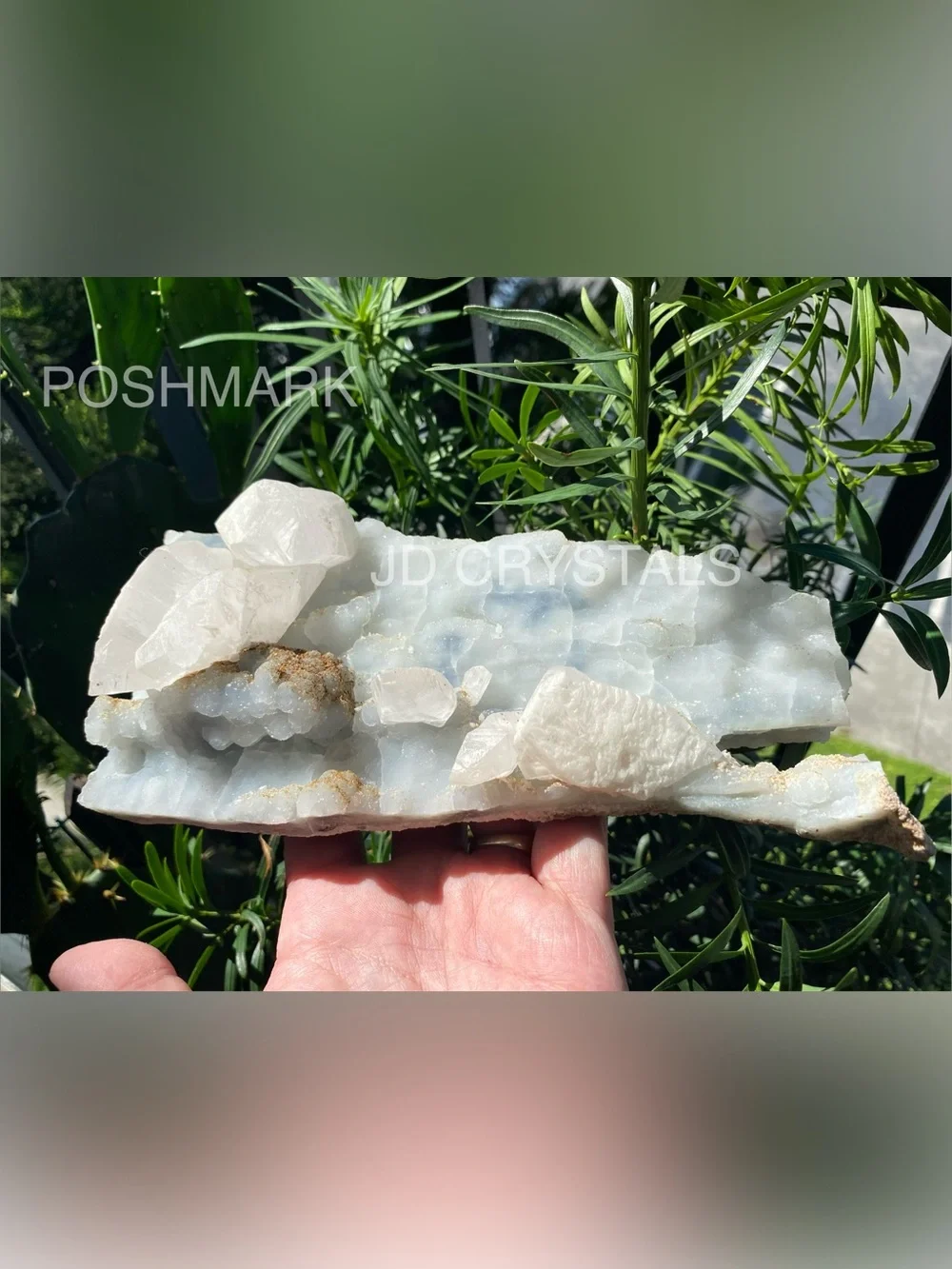 Large Blue Chalcedony & Mangano Calcite